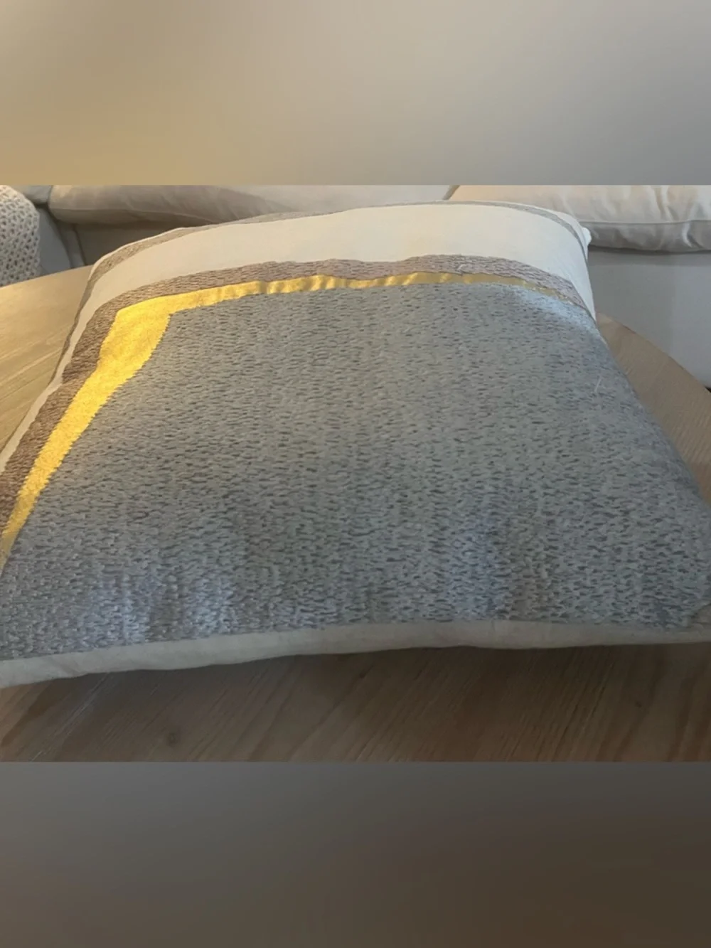 West Elm 20 x 20 Accent Pillow Pink and Gold. Includes insert